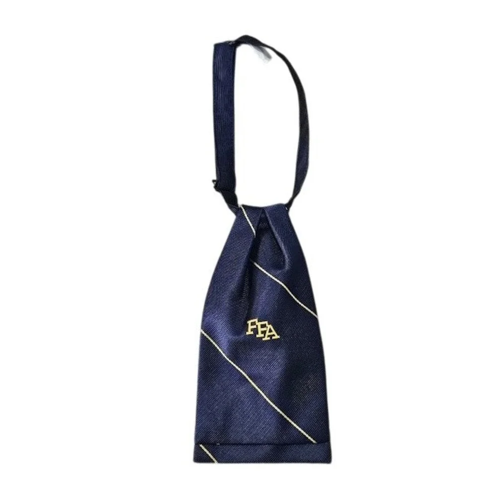 FFA Official Neck Tie Unisex Navy Blue Gold Stripe Future Farmers of America